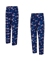 Concepts Sport Men's Royal New York Giants Mosaic All Over Print Pants