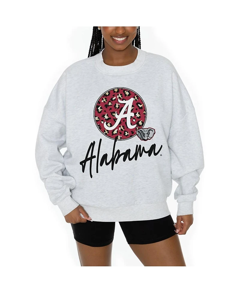 Gameday Couture Women's Ash Alabama Crimson Tide Premium Fleece Pullover Sweatshirt