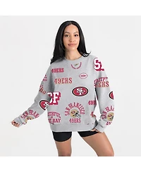 Gameday Couture Women's Heather Gray San Francisco 49ers Always On Repeat Fleece Sweatshirt