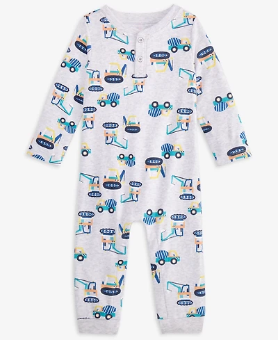 First Impressions Baby Boys Trucking Together Printed Coverall, Macy's Exclusive