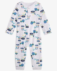 First Impressions Baby Boys Trucking Together Printed Coverall, Macy's Exclusive