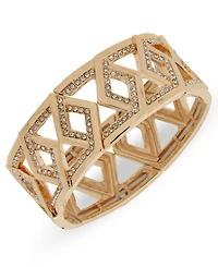 Karl Lagerfeld Paris Glass Stone Pave Stretch Bangle Bracelet