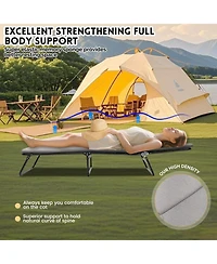 Streamdale Furniture Folding Camping Cot - Adjustable Heavy Duty with Carry Bag
