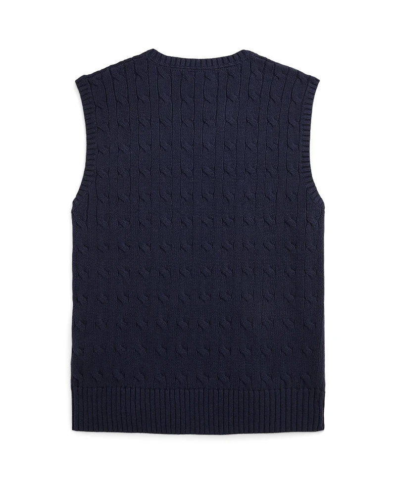 Polo Ralph Lauren Big Boys Cable- Knit Sweater Vest