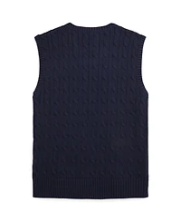 Polo Ralph Lauren Big Boys Cable- Knit Sweater Vest