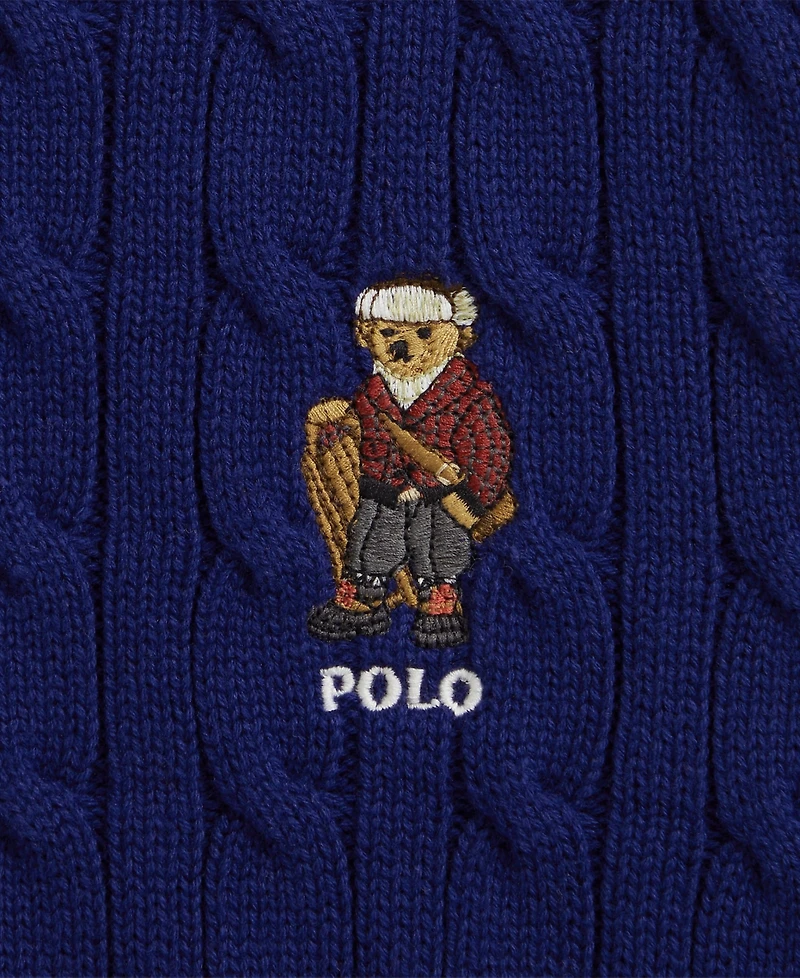 Polo Ralph Lauren Boys 8-20 Bear Cable-Knit Sweater