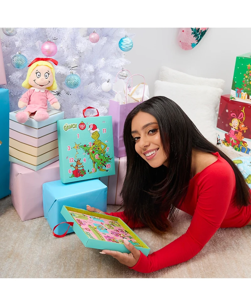 Dr. Seuss Grinch Jewelry Advent Gift Set: Necklace, Bracelet & Charms Mix & Match Christmas Calendar Box Collection