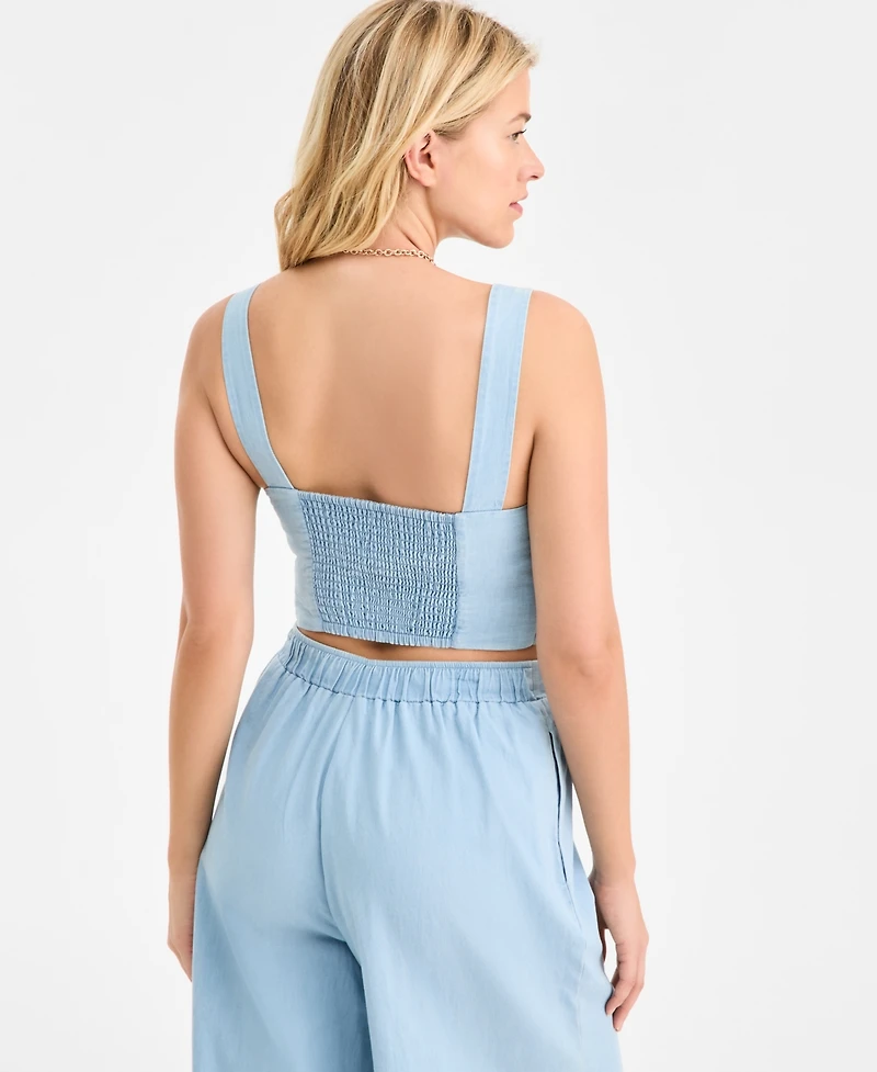 On 34th Women's Cotton Cropped Sleeveless Top, Macy's Exclusive