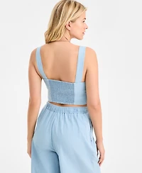 On 34th Women's Cotton Cropped Sleeveless Top, Macy's Exclusive