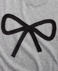 On 34th Women's Knit Heather Bow T-Shirt, Macy's Exclusive