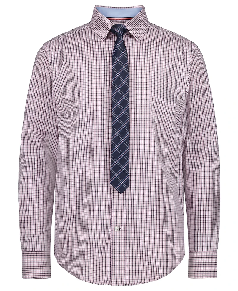 Tommy Hilfiger Boys 8-20 Long Sleeve Stretch Murray Check Shirt