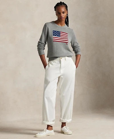 Polo Ralph Lauren Women's Cotton Chino Straight-Leg Pants