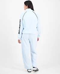 Rebellious One Juniors Brooklyn Fleece Half Zip Top Sweatpants