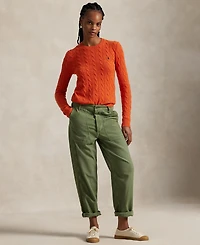 Polo Ralph Lauren Women's Cable Wool-Cashmere Crewneck Sweater