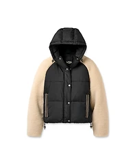 Ugg Women's Mykah Braid Trim Raglan Sleeve Puffer Jacket