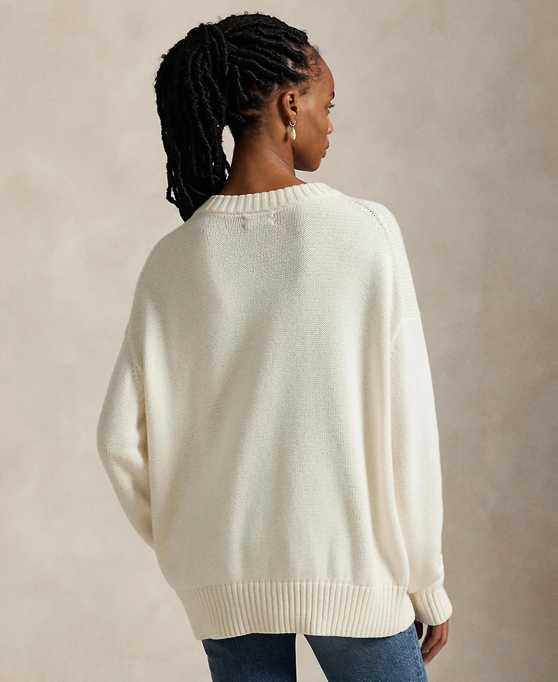 Polo Ralph Lauren Women's Polo Bear Crewneck Sweater