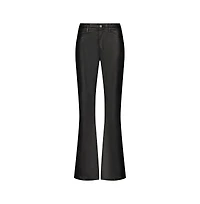 The Noli Shop Women's Aria Coated Flare Jean - Sangria