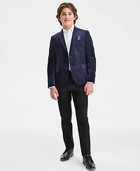 B By Brooks Brothers Boys 8-20 Navy Velvet Classic Sport Coat