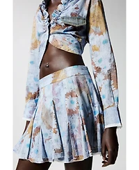 Desigual Women's Mini pleated floral skirt