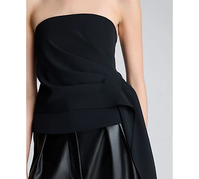 Kenneth Cole Women's Drape Front Bustier Top