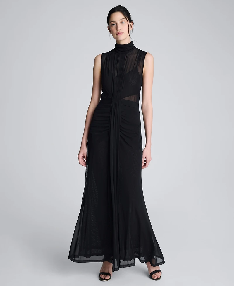 Kenneth Cole Women's Sleeveless Pleated Maxi Dress