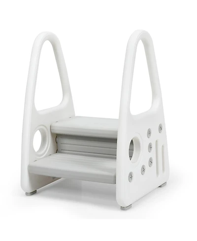 Costway Toddler Step Stool Learning Helper w/Armrest for Kitchen Toilet Potty Training