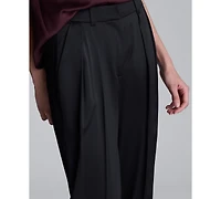 Kenneth Cole Women's Double Pleat Wide Leg Pants