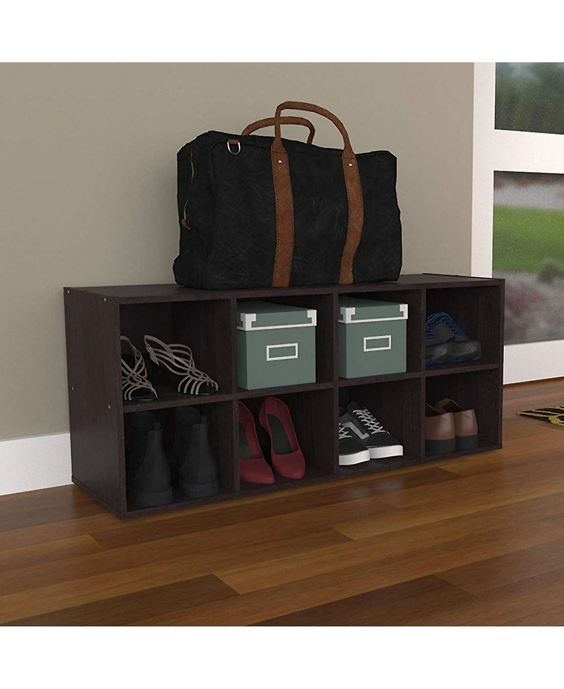ClosetMaid 5081 8 Box Stylish Closet Shoe Organizing Storage Station, Espresso