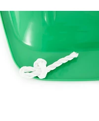 Slippery Racer Downhill Sprinter Kids Toddler Plastic Toboggan Snow Sled, Green