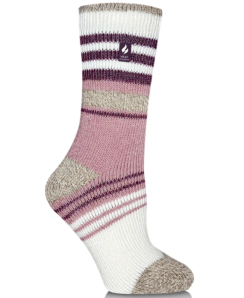 Heat Holders Women's Chloe Striped Crew Socks