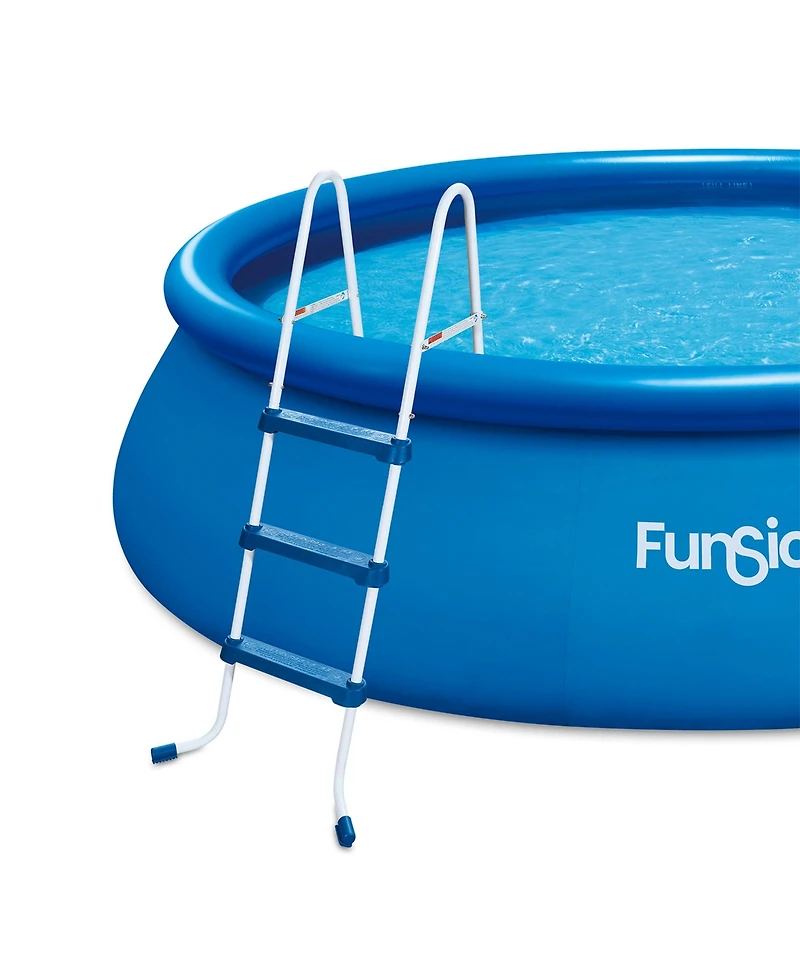 Funsicle 42 Inch SureStep 3 Stair Outdoor Above Ground Swimming Pool Ladder