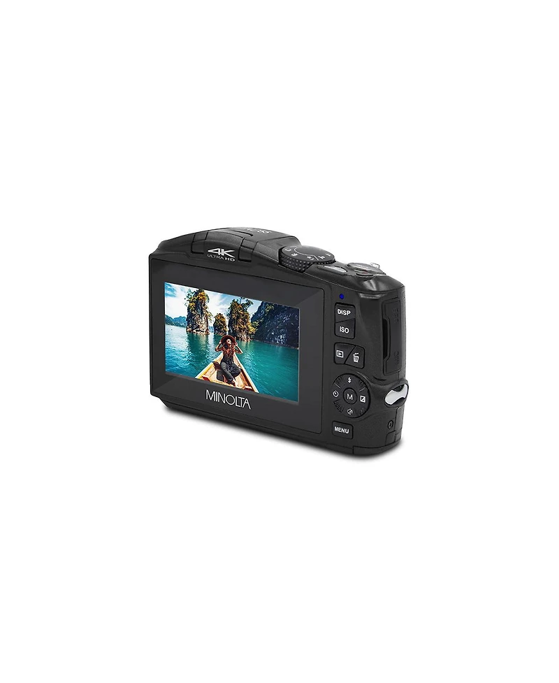 Minolta MND55 64 Mp Af 4K Ultra Hd Digital Camera with WiFi, Black