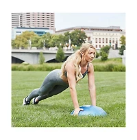Bosu 50cm Non-Slip Travel-Size Balance Ball Trainer for Home Gym Workout, Blue