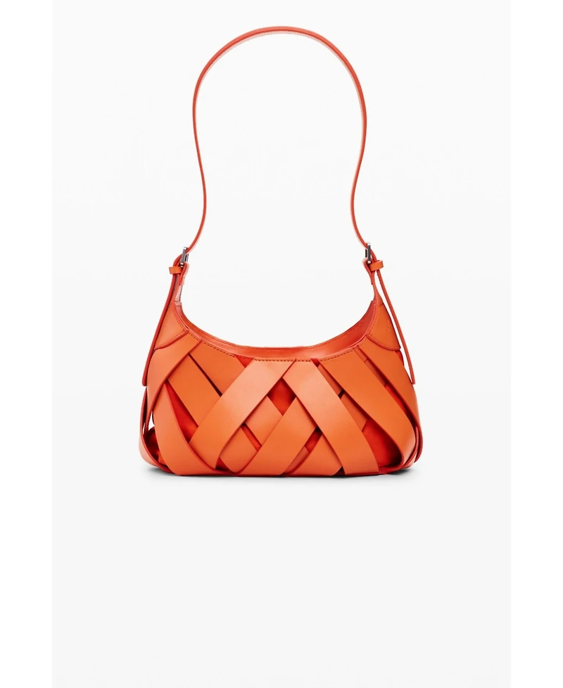 Desigual Women's Medium braided faux leather bag