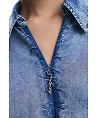 Desigual Women's Denim long-sleeve dress