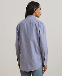 Lauren Ralph Petite Relaxed Fit Stretch Cotton Shirt