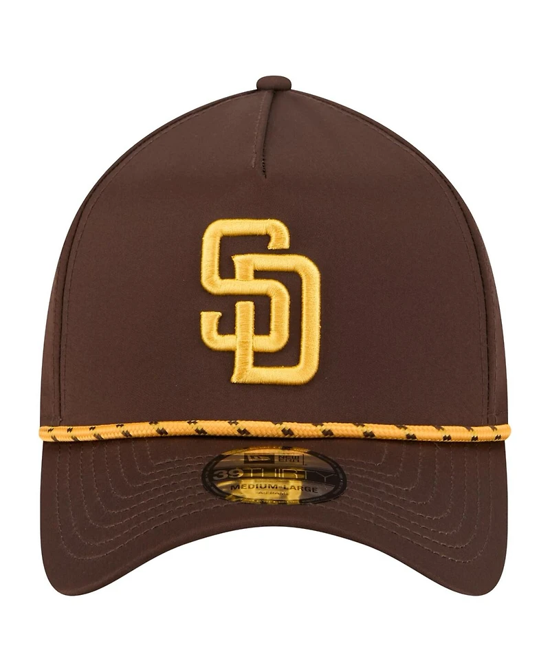 New Era Men's Brown San Diego Padres 39THIRTY A-Frame Perforated Flex Hat