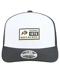 New Era Men's White/Black Colorado Buffaloes Perforated Patched 9SEVENTY Adjustable Hat