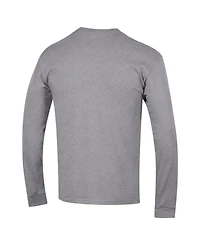 Champion Men's Heather Gray South Carolina Gamecocks Arch Over Logo Long Sleeve T-Shirt