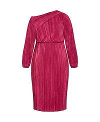 City Chic Plus Jay Off Shoulder Dress
