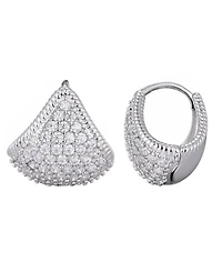 Adornia Silver Cz Purse Earrings
