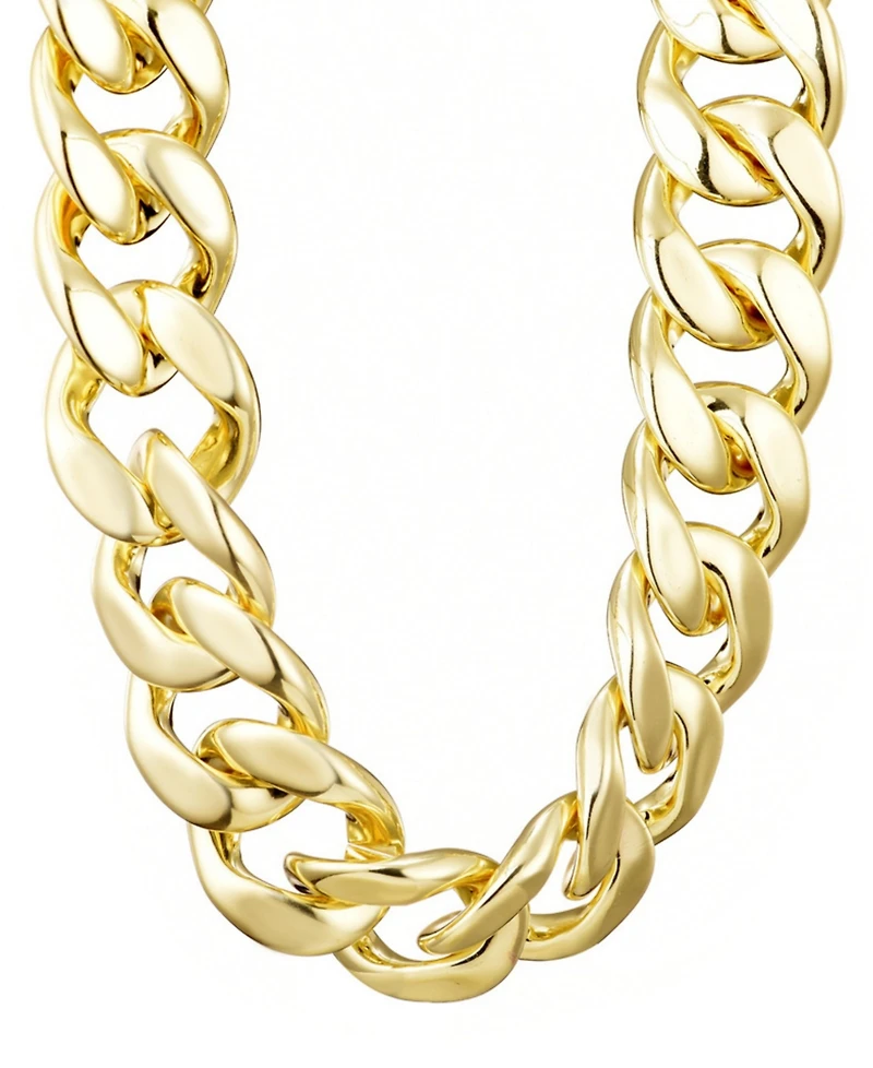 Adornia Gold Lightweight Chunky Curb Chain Necklace