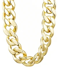 Adornia Gold Lightweight Chunky Curb Chain Necklace