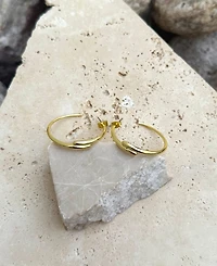 Adornia Gold Overlapping Hoop Earrings
