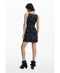 Desigual Women's Flocked short dress