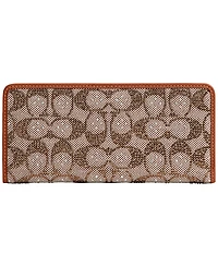 Coach Crystal Signature Jacquard Essential Slim Wallet