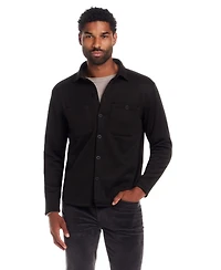Weatherproof Vintage Men's Textured Knit Shirt Jacket