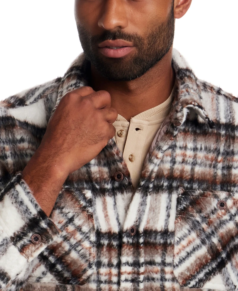 Weatherproof Vintage Men's Brushed Plaid Jacket