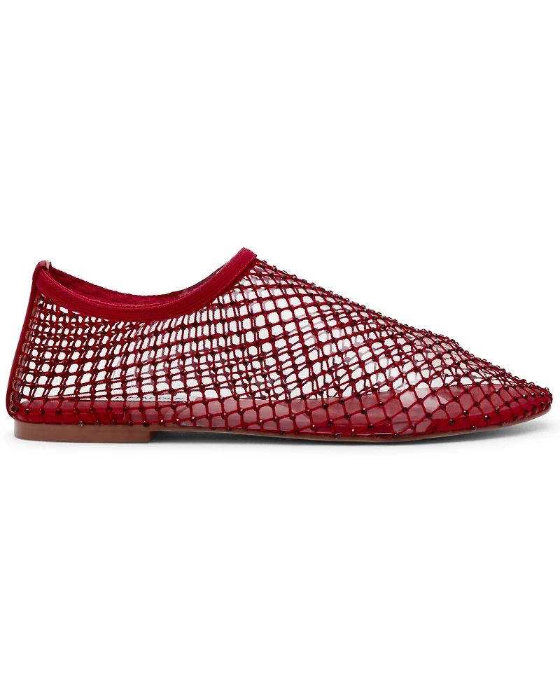 Steve Madden Women's Mino Mesh Rhinestone Flats