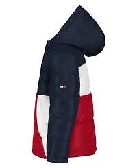 Tommy Hilfiger Toddler and Little Boys 2T-7 Color Block Puffer Jacket